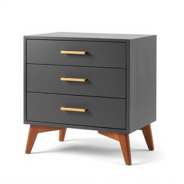 Nord Living Modern 3-Drawer Nightstand